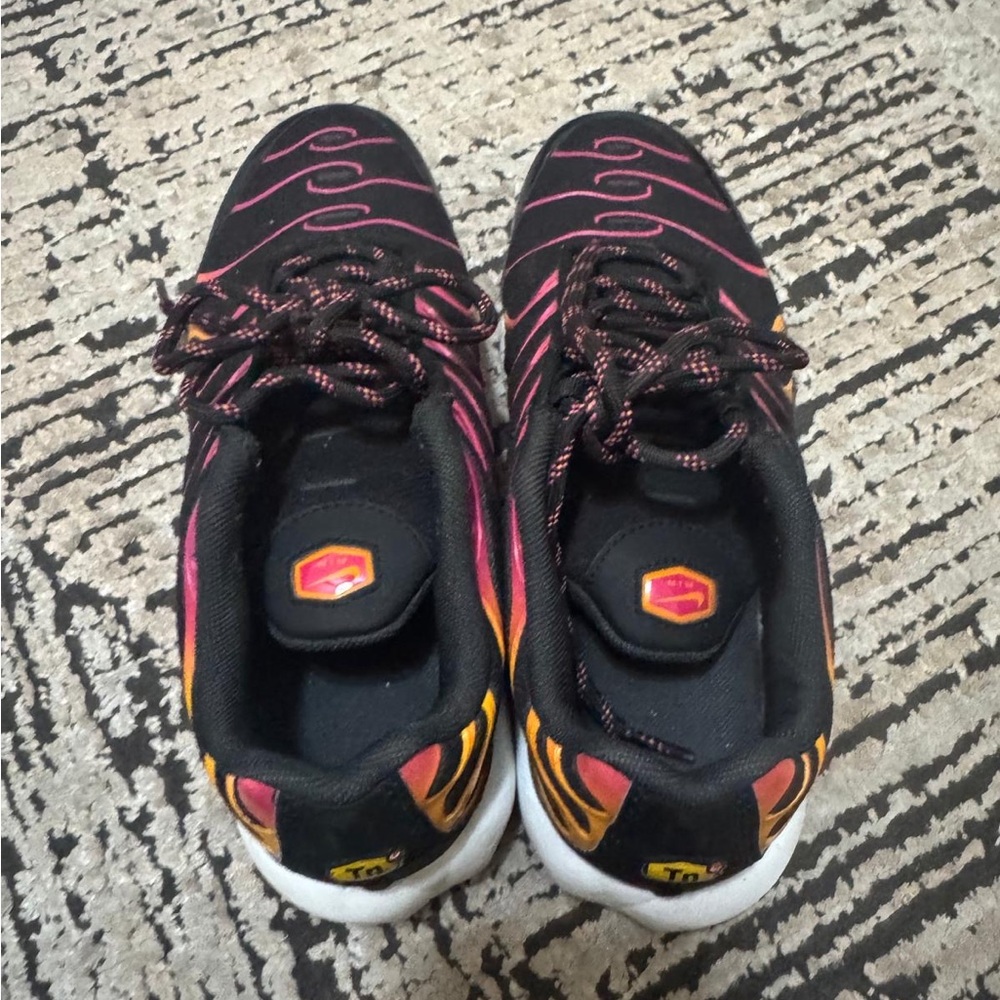 Nike Air Max Plus in Black and Orange with Pink Accents
